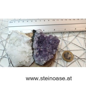 Set Reinigen & Aufladen mit Amethyst + Schneequarz